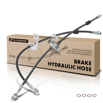 2 Pcs Rear Brake Hydraulic Hose
