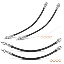 4 Pcs Front & Rear Brake Hydraulic Hose