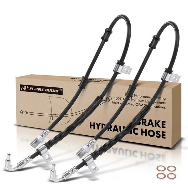 2 Pcs Front Brake Hydraulic Hose for Ford F650 F750 International 3800