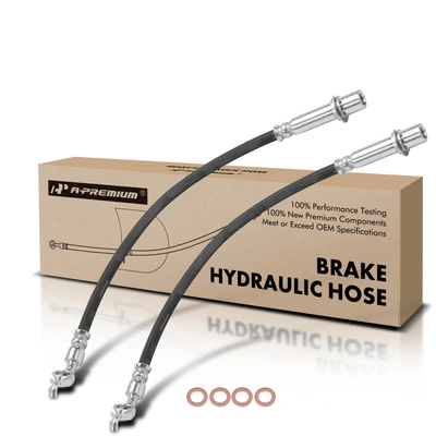 2 Pcs Rear Brake Hydraulic Hose