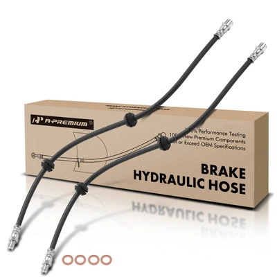 2 Pcs Rear Brake Hydraulic Hose