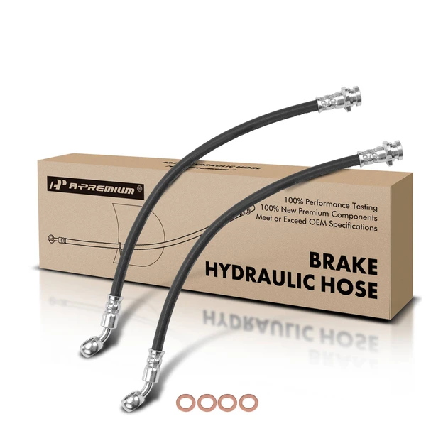 2 Pcs Front Brake Hydraulic Hose for 2007-2008 GMC W3500 Forward