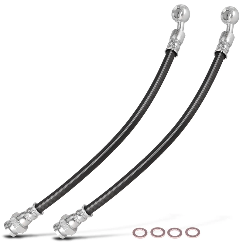 2 Pcs Front Brake Hydraulic Hose for Chevrolet Tiltmaster 2007-2009 GMC