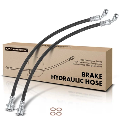 2 Pcs Front Brake Hydraulic Hose
