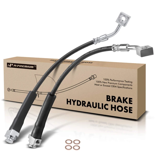 2 Pcs Front Brake Hydraulic Hose for Ford Explorer 2011-2015