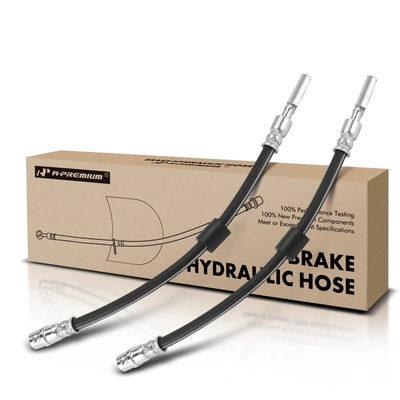 2 Pcs Rear Outer Brake Hydraulic Hose