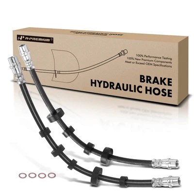 2 Pcs Front Brake Hydraulic Hose