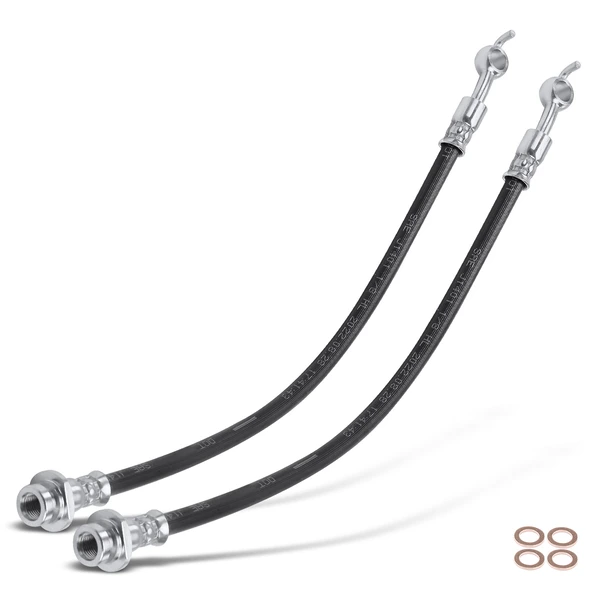 2 Pcs Rear Brake Hydraulic Hose for 2014-2019 INFINITI Q70