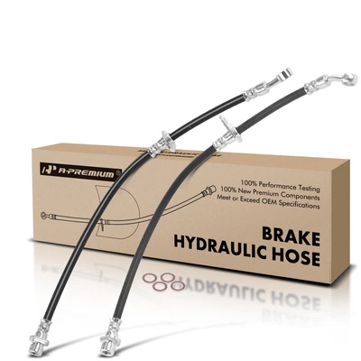 2 Pcs Rear Brake Hydraulic Hose
