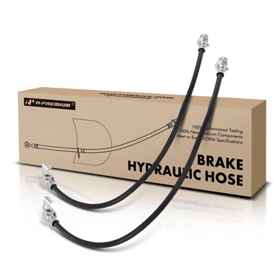 2 Pcs Rear Inner Brake Hydraulic Hose