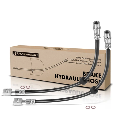 2 Pcs Front Brake Hydraulic Hose
