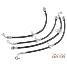 4 Pcs Front & Rear Brake Hydraulic Hose