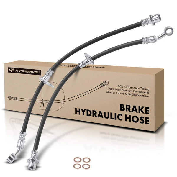 2 Pcs Rear Brake Hydraulic Hose for Acura ILX 2013-2015 Honda Civic