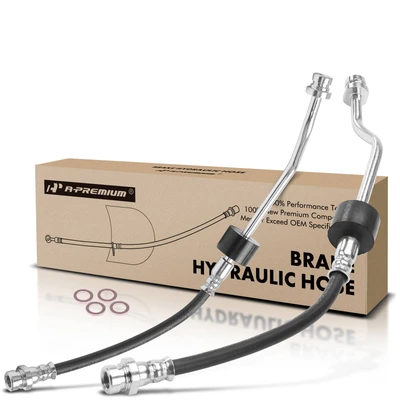 2 Pcs Rear Inner Brake Hydraulic Hose