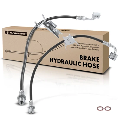 2 Pcs Front Brake Hydraulic Hose