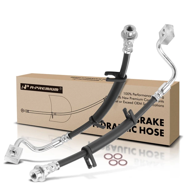 2 Pcs Rear Brake Hydraulic Hose for Chrysler Town & Country Dodge Ram