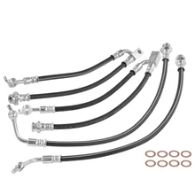 4 Pcs Front & Rear Brake Hydraulic Hose for Infiniti QX56 2011-2013 QX80 2014-2017