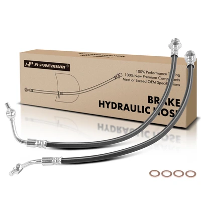 2 Pcs Rear Brake Hydraulic Hose