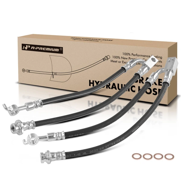 2 Pcs Front Brake Hydraulic Hose for Infiniti QX56 2011-2013 QX80