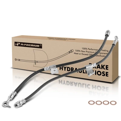 2 Pcs Front Brake Hydraulic Hose