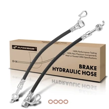 2 Pcs Rear Outer Brake Hydraulic Hose