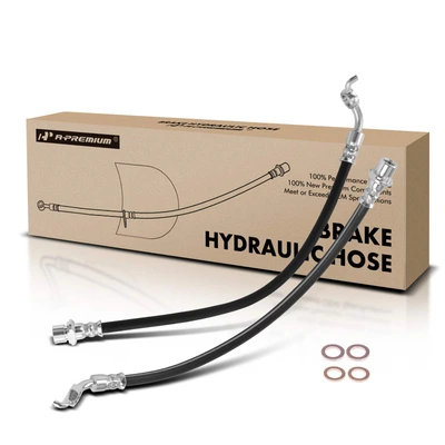 2 Pcs Front Brake Hydraulic Hose