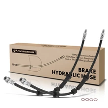 2 Pcs Front Brake Hydraulic Hose for 2011 BMW 1 Series M