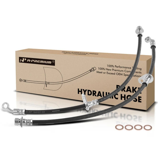 2 Pcs Front Brake Hydraulic Hose for 2010-2011 Honda Accord Crosstour