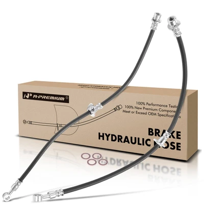 2 Pcs Front Brake Hydraulic Hose