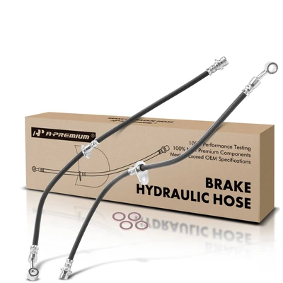 2 Pcs Front Brake Hydraulic Hose