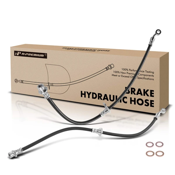 2 Pcs Front Brake Hydraulic Hose for Acura ILX 2013-2015 Honda Civic