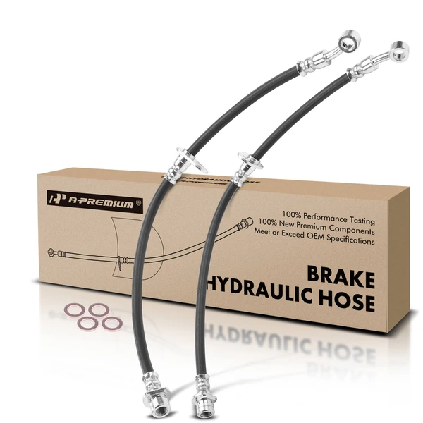 2 Pcs Rear Brake Hydraulic Hose for Honda Accord 2013-2017