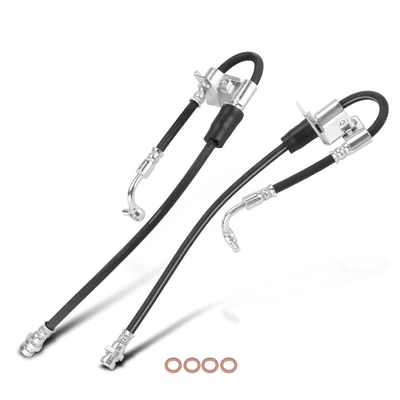2 Pcs Front Brake Hydraulic Hose