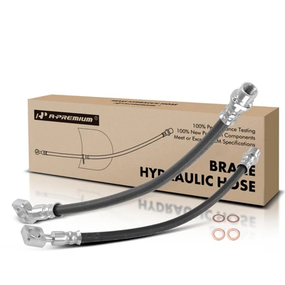 2 Pcs Rear Brake Hydraulic Hose