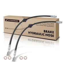 2 Pcs Front Brake Hydraulic Hose for 2010-2011 Saab 9-5