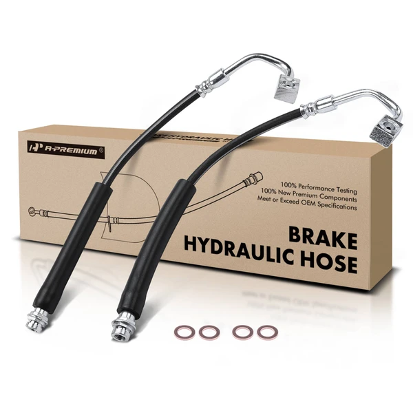 2 Pcs Front Brake Hydraulic Hose for Chrysler Town & Country Dodge Ram