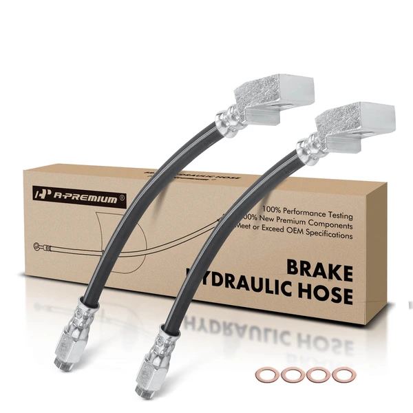 2 Pcs Rear Outer Brake Hydraulic Hose for 2003 Dodge Durango