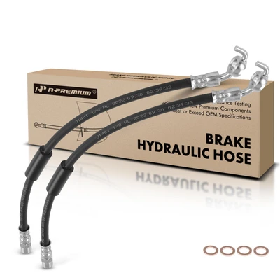 2 Pcs Rear Brake Hydraulic Hose