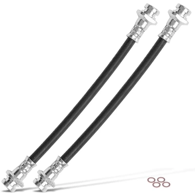 2 Pcs Rear Inner Brake Hydraulic Hose