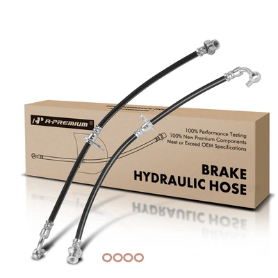 2 Pcs Rear Brake Hydraulic Hose