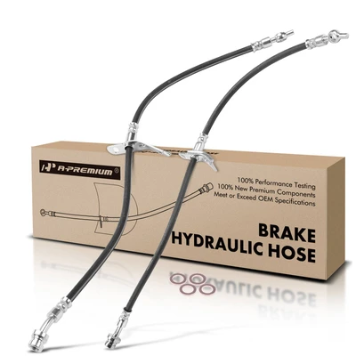 2 Pcs Front Brake Hydraulic Hose