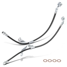 2 Pcs Front Brake Hydraulic Hose for 2010-2011 Saab 9-5