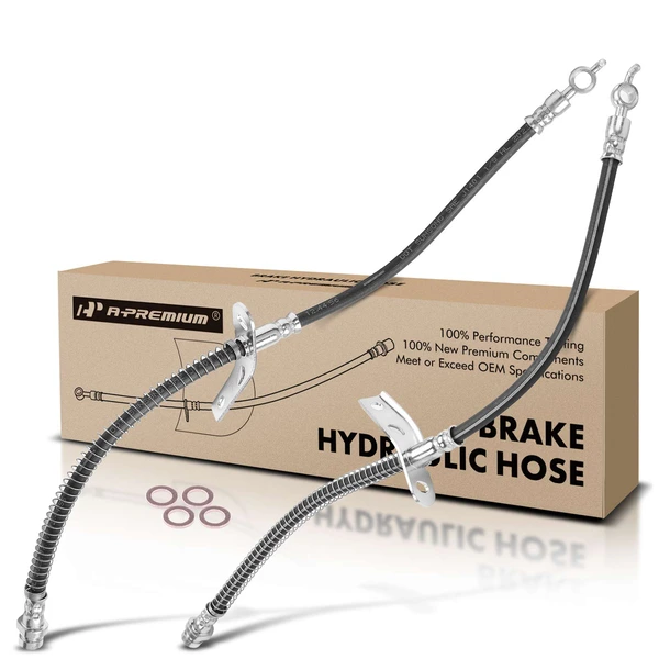 2 Pcs Front Brake Hydraulic Hose for Kia Forte 2010-2013 Forte Koup