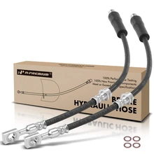 2 Pcs Front Outer Brake Hydraulic Hose for 2008 Saturn Astra