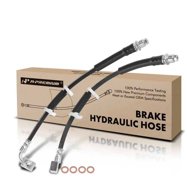 2 Pcs Front Brake Hydraulic Hose for 2008-2012 Jeep Liberty