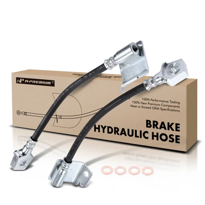 2 Pcs Rear Brake Hydraulic Hose