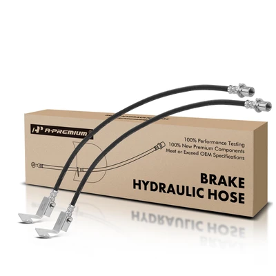 2 Pcs Rear Inner Brake Hydraulic Hose