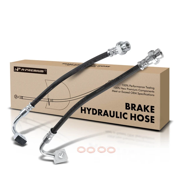 2 Pcs Rear Outer Brake Hydraulic Hose for Dodge Journey 2012-2017 L4 2.4L V6 3.6L