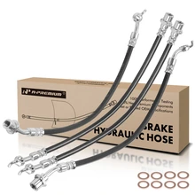 4 Pcs Front & Rear Brake Hydraulic Hose