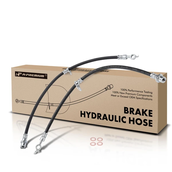 2 Pcs Front Brake Hydraulic Hose for 2011-2019 Toyota Sienna